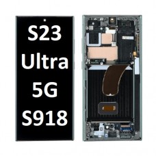 Samsung Galaxy SM-S918 (S23 Ultra 5G) OLED and Touch screen with frame (Original Service Pack) [GREEN] GH82-30465C/30466C